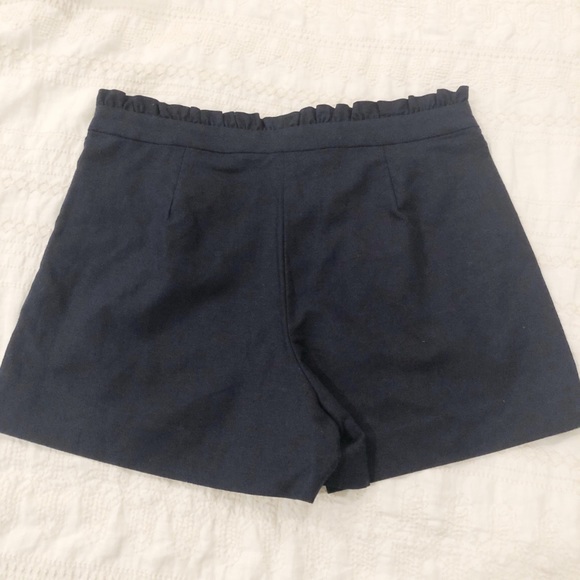 J. Crew Navy Ruffled Shorts - Picture 3 of 6